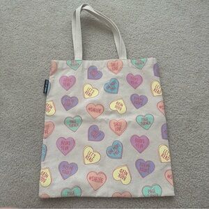 Barnes and nobles out of print conversation hearts canvas book tote